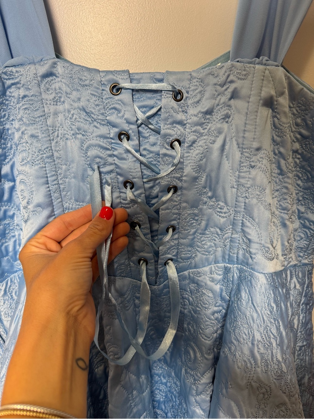Disney Cinderella x Torrid Embroidered Fit & Flare Dress Size 16 - corset back - Picture 12 of 16